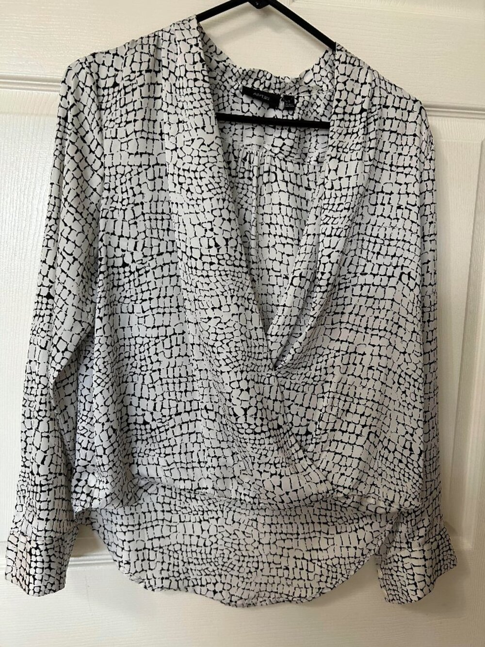 Silky Wrap Blouse.
